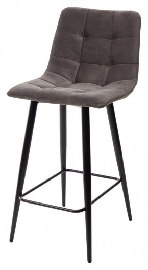 Полубарный стул CHILLI-QB графит #14, велюр / черный каркас (H=66cm) М-City в Сысерти - sysert.ok-mebel.com | фото