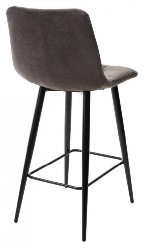 Полубарный стул CHILLI-QB графит #14, велюр / черный каркас (H=66cm) М-City в Сысерти - sysert.ok-mebel.com | фото 4