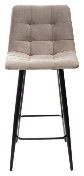 Полубарный стул CHILLI-QB латте #25, велюр / черный каркас (H=66cm) М-City в Сысерти - sysert.ok-mebel.com | фото 1