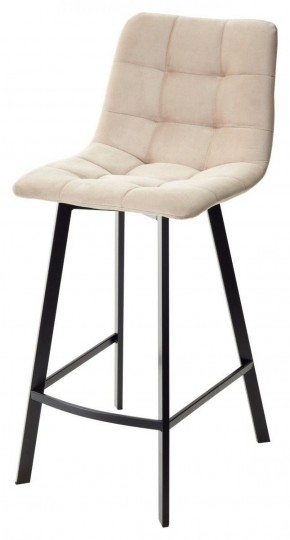 Полубарный стул CHILLI-QB SQUARE бежевый #5, велюр / черный каркас (H=66cm) М-City в Сысерти - sysert.ok-mebel.com | фото