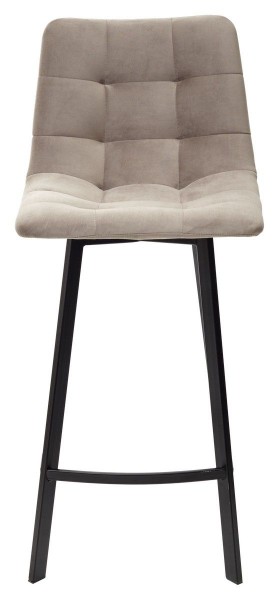 Полубарный стул CHILLI-QB SQUARE латте #25, велюр / черный каркас (H=66cm) М-City в Сысерти - sysert.ok-mebel.com | фото