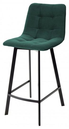 Полубарный стул CHILLI-QB SQUARE зеленый #19, велюр / черный каркас (H=66cm) М-City в Сысерти - sysert.ok-mebel.com | фото 1