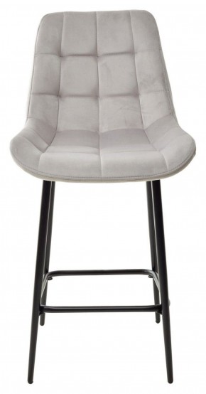 Полубарный стул ХОФМАН, цвет H-09 Светло-серый, велюр / черный каркас H=63cm М-City в Сысерти - sysert.ok-mebel.com | фото 5