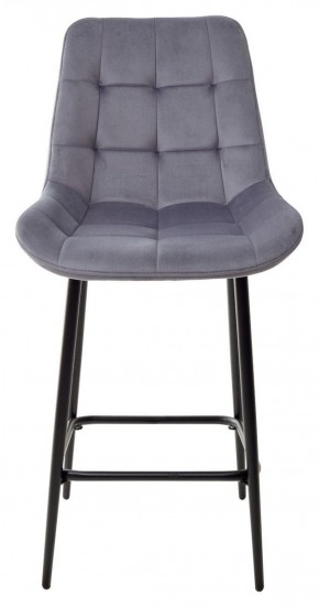 Полубарный стул ХОФМАН, цвет H-14 Серый, велюр / черный каркас H=63cm М-City в Сысерти - sysert.ok-mebel.com | фото 7