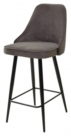 Полубарный стул NEPAL-PB ГРАФИТ #14, велюр/ черный каркас (H=68cm) М-City в Сысерти - sysert.ok-mebel.com | фото