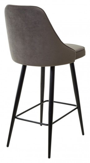 Полубарный стул NEPAL-PB ГРАФИТ #14, велюр/ черный каркас (H=68cm) М-City в Сысерти - sysert.ok-mebel.com | фото 4