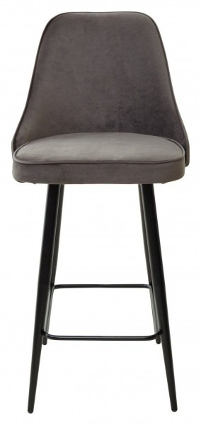 Полубарный стул NEPAL-PB ГРАФИТ #14, велюр/ черный каркас (H=68cm) М-City в Сысерти - sysert.ok-mebel.com | фото 6