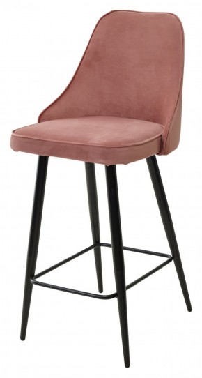 Полубарный стул NEPAL-PB РОЗОВЫЙ #15, велюр/ черный каркас (H=68cm) М-City в Сысерти - sysert.ok-mebel.com | фото 1