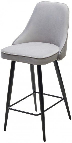 Полубарный стул NEPAL-PB СВЕТЛО- СЕРЫЙ BM-4, велюр/ черный каркас (H=68cm) М-City в Сысерти - sysert.ok-mebel.com | фото
