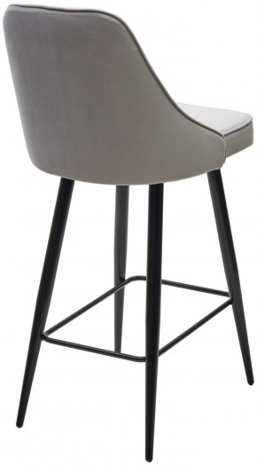 Полубарный стул NEPAL-PB СВЕТЛО- СЕРЫЙ BM-4, велюр/ черный каркас (H=68cm) М-City в Сысерти - sysert.ok-mebel.com | фото 4