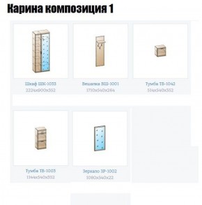 Прихожая Карина (модульная) в Сысерти - sysert.ok-mebel.com | фото 4