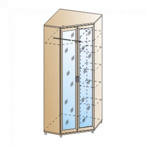 Прихожая Мелисса композиция 3 (Гикори Джексон светлый) в Сысерти - sysert.ok-mebel.com | фото 5