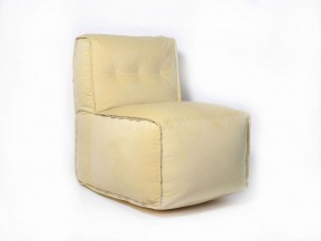Прямое модульное бескаркасное кресло Комфорт (Желтый велюр) в Сысерти - sysert.ok-mebel.com | фото