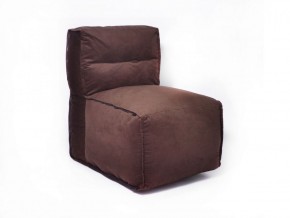 Прямое модульное бескаркасное кресло Комфорт (Шоколад велюр) в Сысерти - sysert.ok-mebel.com | фото