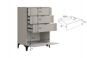РИЧ Гостиная (модульная) кашемир в Сысерти - sysert.ok-mebel.com | фото 6