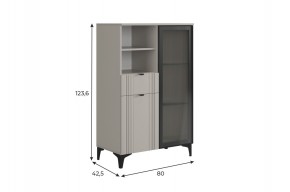 РИЧ Комод 2 со стеклом в Сысерти - sysert.ok-mebel.com | фото 2