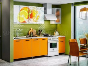 РИО-1 ЛДСП Кухонный гарнитур 2,0 м с фотопечатью Апельсин в Сысерти - sysert.ok-mebel.com | фото