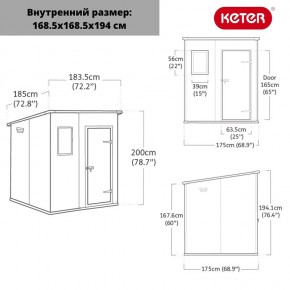 Сарай Манор Пентхаус 6x6 (MANOR PENT 6x6) в Сысерти - sysert.ok-mebel.com | фото 3