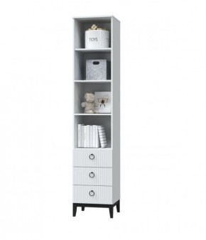 ШАРЛИЗ Шкаф для книг (Белое сияние/Белый снег) в Сысерти - sysert.ok-mebel.com | фото 2