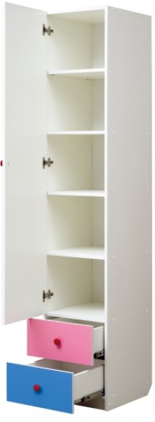 Шкаф 1-но дверный с ящиками и фотопечатью Совята 1.1 (400) в Сысерти - sysert.ok-mebel.com | фото 2