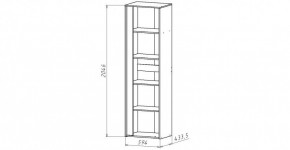 ЛИНДА-1 Шкаф 1-о дверный для белья (ЛНД.01) в Сысерти - sysert.ok-mebel.com | фото 2