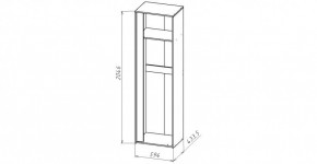 ЛИНДА-2 Шкаф 1-о дверный для одежды (ЛНД.02) в Сысерти - sysert.ok-mebel.com | фото 2