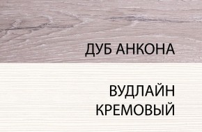 Шкаф 1DG, OLIVIA, цвет вудлайн крем/дуб анкона в Сысерти - sysert.ok-mebel.com | фото 3