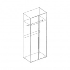 Шкаф 2-ств. для одежды "Лео" в Сысерти - sysert.ok-mebel.com | фото 3