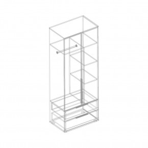 Шкаф 2-ств. с 2 ящиками "Лео" в Сысерти - sysert.ok-mebel.com | фото 3