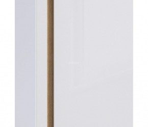 Шкаф 2х дверный с зеркалом Веста СБ-2259 (Дуб Бунратти/Белый глянец) в Сысерти - sysert.ok-mebel.com | фото 3