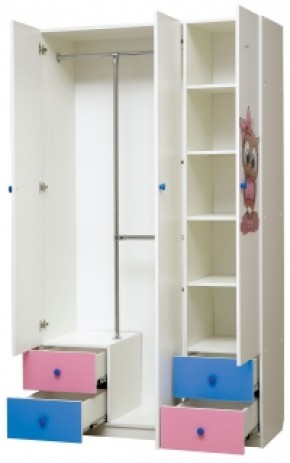Шкаф 3-х дверный с ящиками и фотопечатью Совята 3.1 (1200) в Сысерти - sysert.ok-mebel.com | фото 2