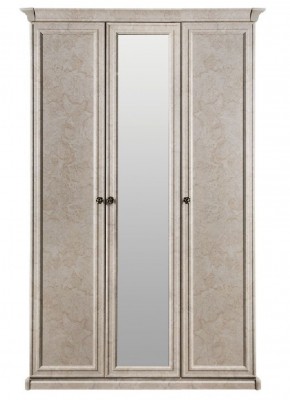Шкаф 3-х створчатый (2+1) с зеркалом Афина (Крем корень) в Сысерти - sysert.ok-mebel.com | фото 3
