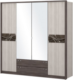 Шкаф 4-х дверный с зеркалом Шк69.2 МС Николь в Сысерти - sysert.ok-mebel.com | фото