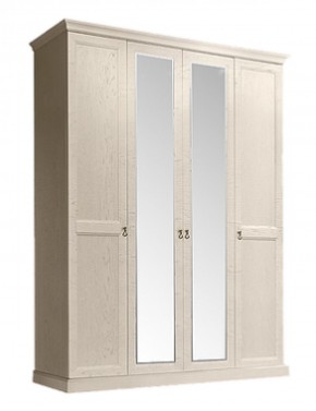 Шкаф 4-х дверный (2 зеркала) для платья и белья Венеция дуб седан (ВНШ1/4) в Сысерти - sysert.ok-mebel.com | фото