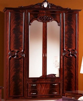 Шкаф 4-х дверный с зеркалами (03.144) Ольга (могано) в Сысерти - sysert.ok-mebel.com | фото