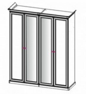 Шкаф 4-х створчатый (2+2) с Зеркалом "Патрисия" (караваджо) в Сысерти - sysert.ok-mebel.com | фото