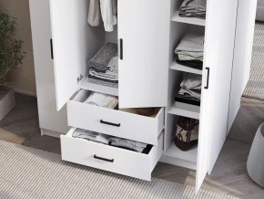 Шкаф 4-х створчатый Титан (белый) в Сысерти - sysert.ok-mebel.com | фото 3