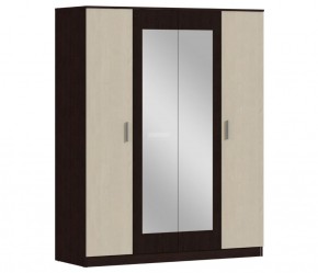 Шкаф 4х дверный с зеркалами Уют СБ-2750/1.Н (Венге/Паллада) в Сысерти - sysert.ok-mebel.com | фото