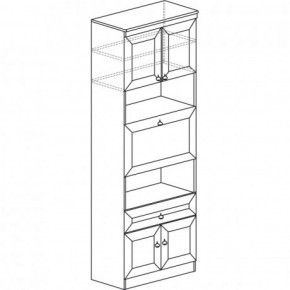 Шкаф барный №605 Инна Денвер темный в Сысерти - sysert.ok-mebel.com | фото 2