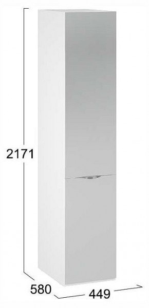Шкаф для белья Глосс СМ-319.07.002 в Сысерти - sysert.ok-mebel.com | фото 4
