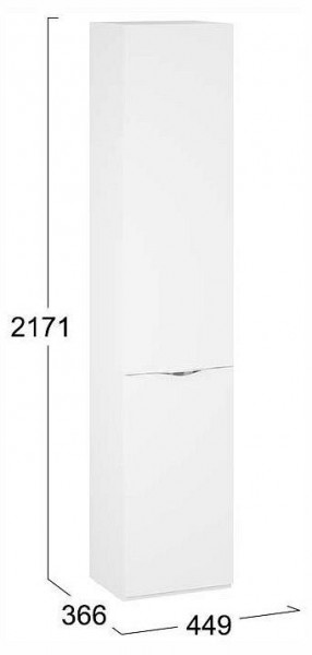 Шкаф для белья Глосс СМ-319.07.011 в Сысерти - sysert.ok-mebel.com | фото 4