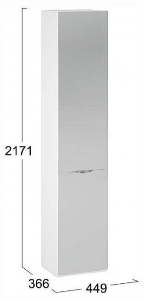 Шкаф для белья Глосс СМ-319.07.012 в Сысерти - sysert.ok-mebel.com | фото 4