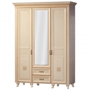 Шкаф для одежды 3-х дверный №470 Марлен Кремовый белый в Сысерти - sysert.ok-mebel.com | фото