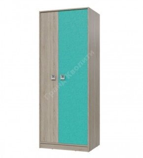 Шкаф для одежды Сити (Арт. 6-9411) Дуб Сонома/Аква в Сысерти - sysert.ok-mebel.com | фото