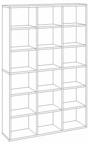 Шкаф книжный Домино СУ(ш3в2)+6ФГ в Сысерти - sysert.ok-mebel.com | фото 2