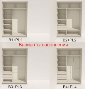 Шкаф-купе 1400 серии SOFT D6+D4+B2+PL2 (2 ящика+1штанга+1 полка) профиль «Капучино» в Сысерти - sysert.ok-mebel.com | фото 7