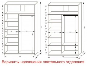 Шкаф-купе 1400 серии SOFT D8+D2+B2+PL4 (2 ящика+F обр.штанга) профиль «Графит» в Сысерти - sysert.ok-mebel.com | фото 8