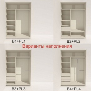 Шкаф-купе 1600 серии SOFT D1+D3+B2+PL1 (2 ящика+1штанга) профиль «Графит» в Сысерти - sysert.ok-mebel.com | фото 5