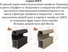 Шкаф-купе 1800 серии SOFT D1+D3+B2+PL1 (2 ящика+1штанга) профиль «Графит» в Сысерти - sysert.ok-mebel.com | фото 11