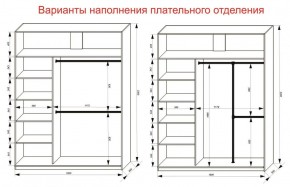 Шкаф-купе 1800 серии SOFT D1+D3+B2+PL1 (2 ящика+1штанга) профиль «Графит» в Сысерти - sysert.ok-mebel.com | фото 7